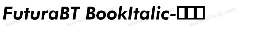 FuturaBT BookItalic字体转换